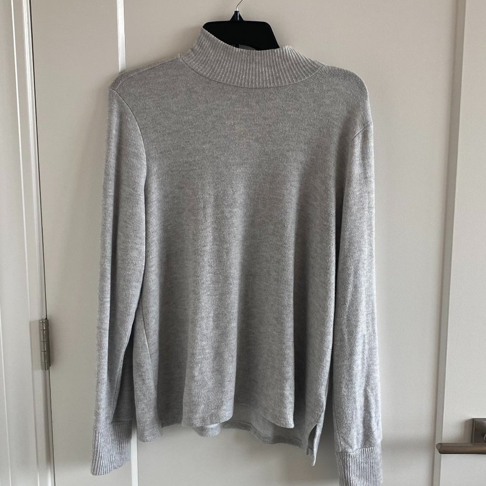 Lucky Brand Grey Mock Neck Sweater